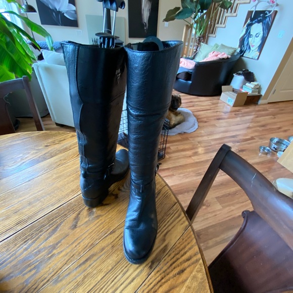 Prada Tall Riding boot, enlarged at top for larger calf size. Size 38 - Picture 4 of 5